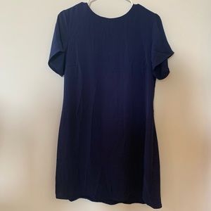 Navy shift dress